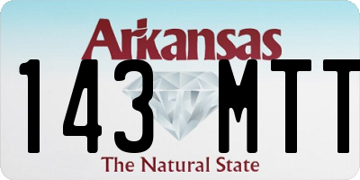 AR license plate 143MTT