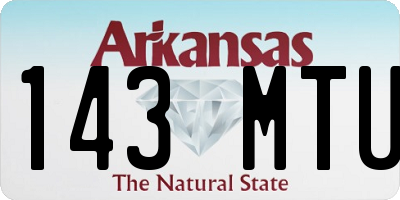 AR license plate 143MTU