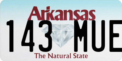 AR license plate 143MUE