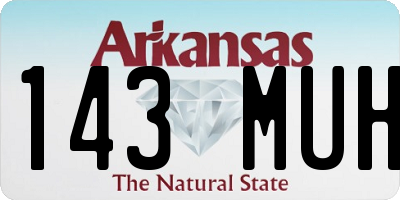 AR license plate 143MUH