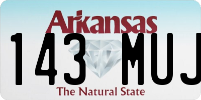 AR license plate 143MUJ