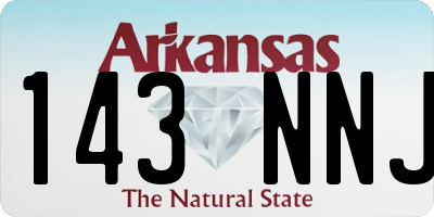 AR license plate 143NNJ