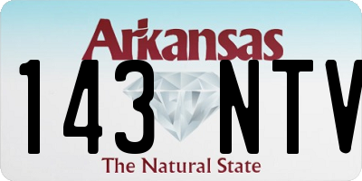 AR license plate 143NTV