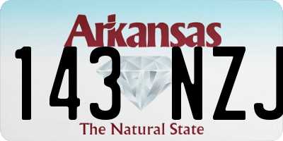 AR license plate 143NZJ