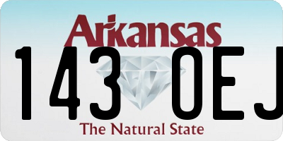 AR license plate 143OEJ
