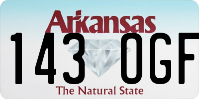 AR license plate 143OGF