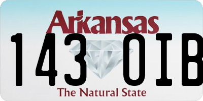 AR license plate 143OIB