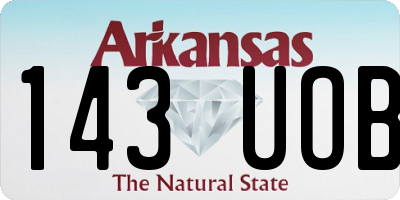 AR license plate 143UOB