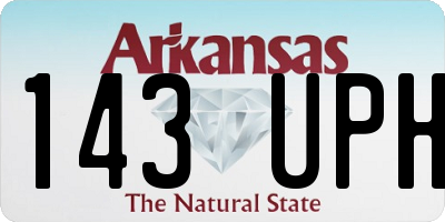 AR license plate 143UPH