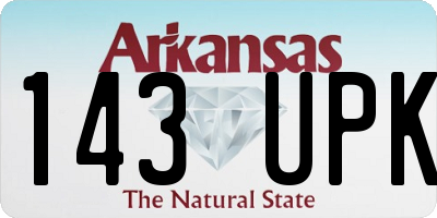 AR license plate 143UPK
