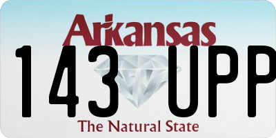 AR license plate 143UPP