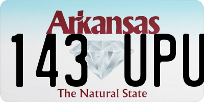 AR license plate 143UPU