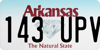 AR license plate 143UPV