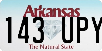 AR license plate 143UPY