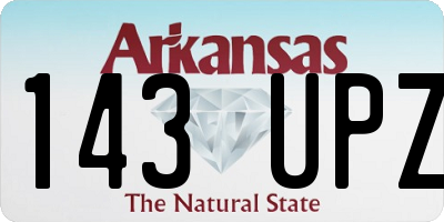 AR license plate 143UPZ