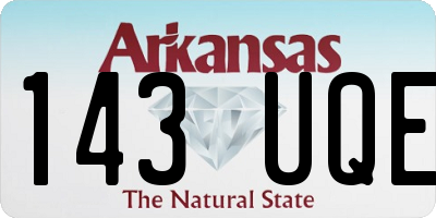 AR license plate 143UQE