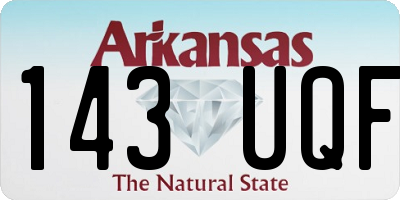 AR license plate 143UQF