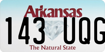 AR license plate 143UQG