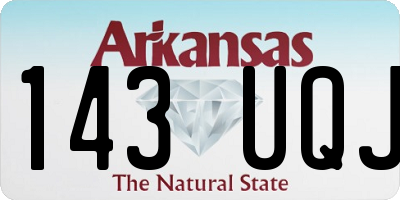 AR license plate 143UQJ