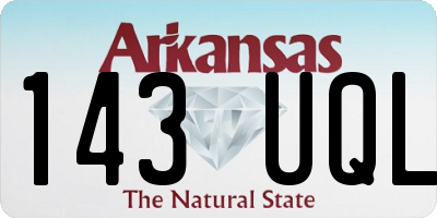 AR license plate 143UQL
