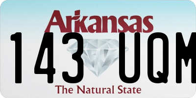 AR license plate 143UQM