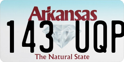 AR license plate 143UQP