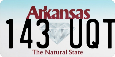 AR license plate 143UQT