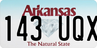 AR license plate 143UQX