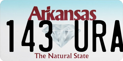 AR license plate 143URA