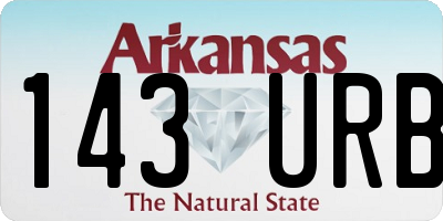 AR license plate 143URB