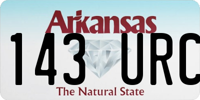 AR license plate 143URC