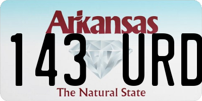 AR license plate 143URD