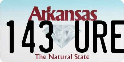 AR license plate 143URE
