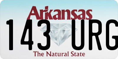 AR license plate 143URG