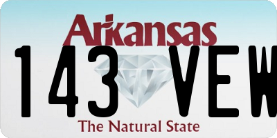 AR license plate 143VEW