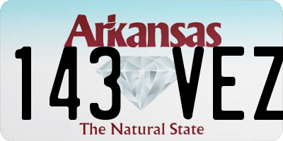 AR license plate 143VEZ