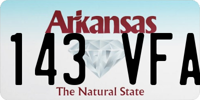 AR license plate 143VFA