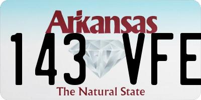 AR license plate 143VFE