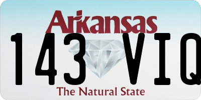 AR license plate 143VIQ