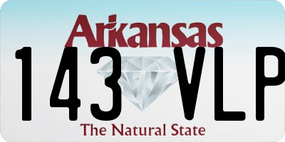 AR license plate 143VLP