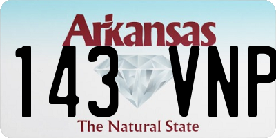 AR license plate 143VNP