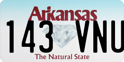 AR license plate 143VNU