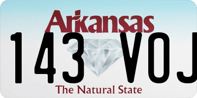 AR license plate 143VOJ