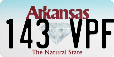 AR license plate 143VPF
