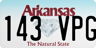 AR license plate 143VPG