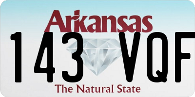 AR license plate 143VQF