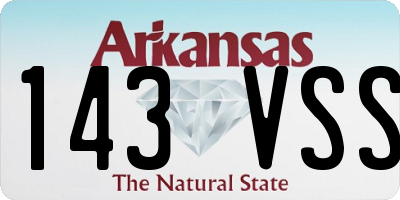 AR license plate 143VSS