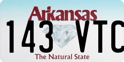AR license plate 143VTC