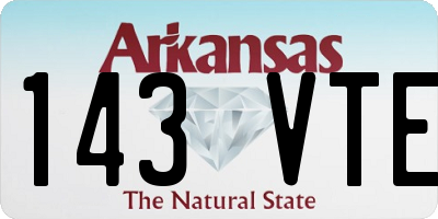 AR license plate 143VTE