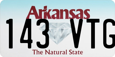 AR license plate 143VTG